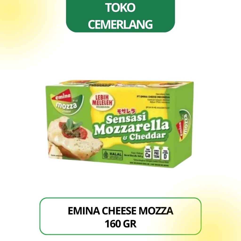 

Keju Emina Cheese Mozzarella & Cheddar 160 gr