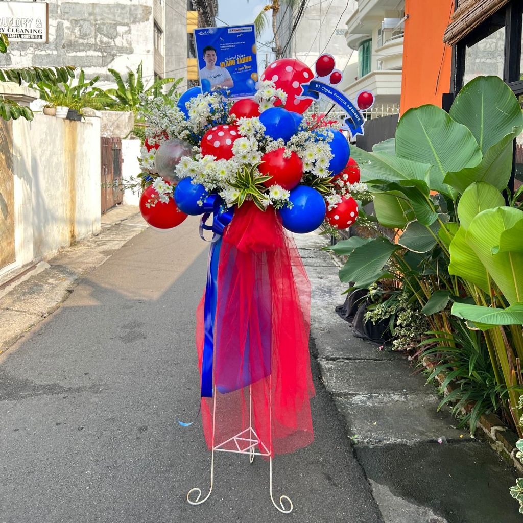 Standing flowers bunga hidup congratulations congrats selamat dan sukses  dukacita pembukaan toko