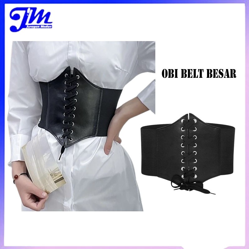 Belt Wanita Obi Besar Lebar Elastic Waist Wide Bandage Girdle Ikat Pinggang