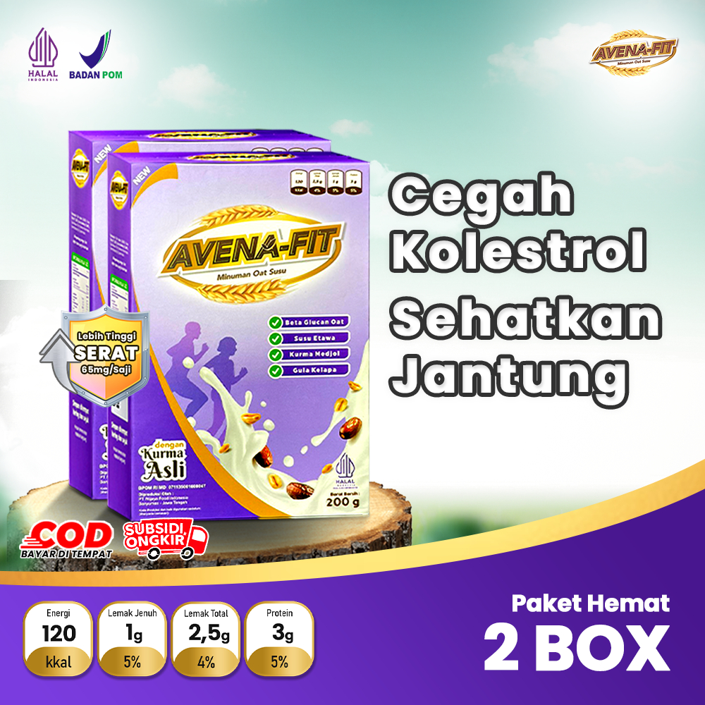 

SPESIAL SALE AVENA FIT 2 BOX Original Susu Sereal Oat Sehat Untuk Turunkan Kolesterol