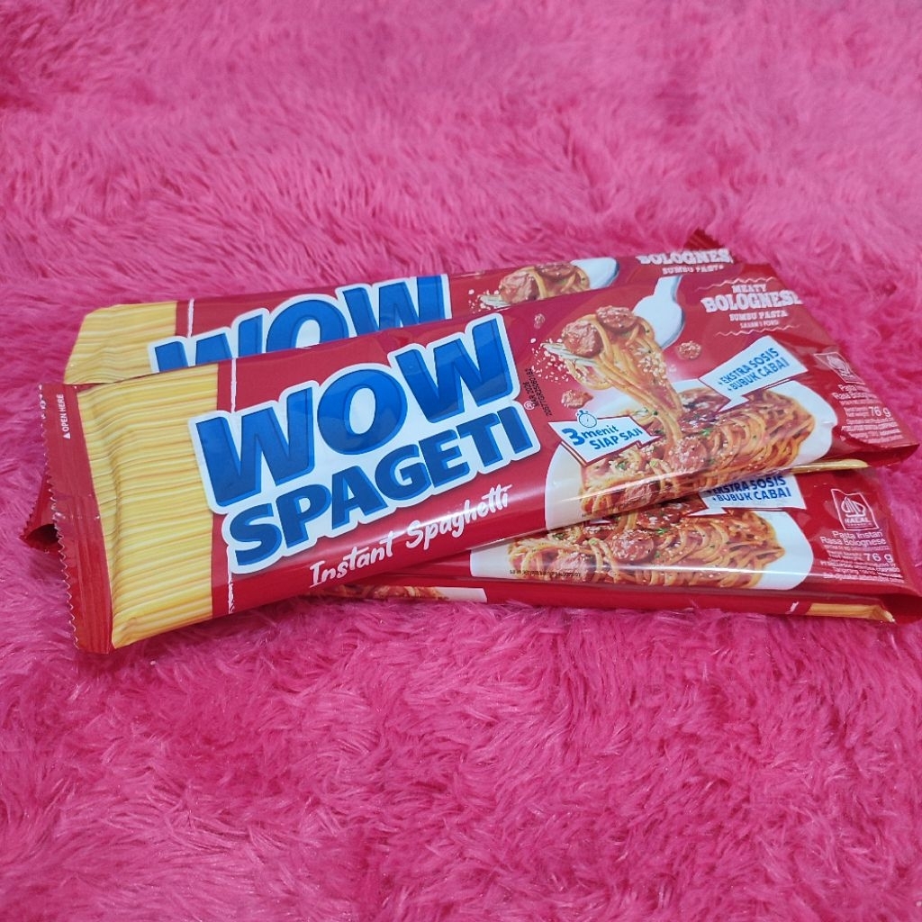 

Wow Spageti Instant Bolognese