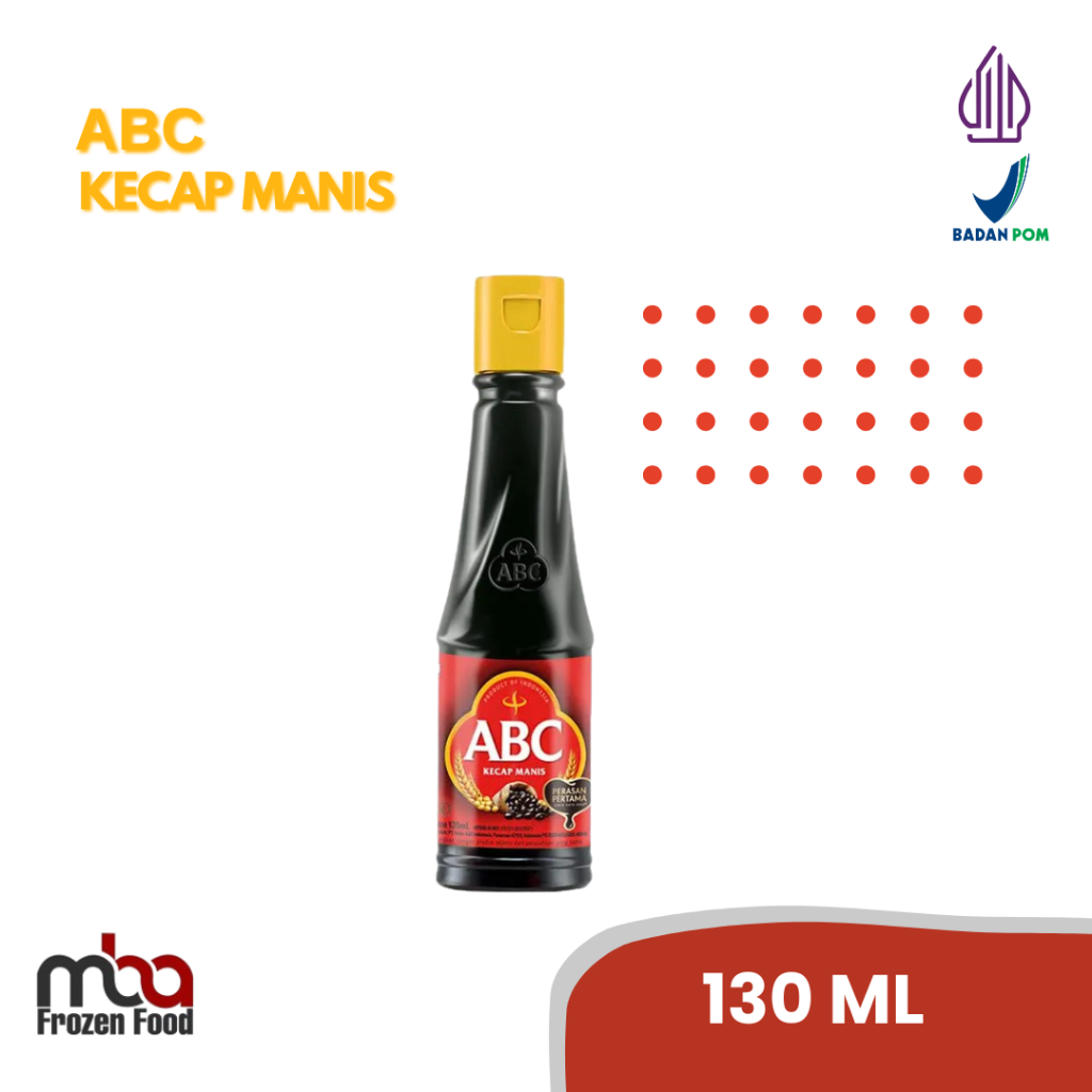 

ABC Kecap Manis 130 Ml /Kecap /Kecapmanis /Kecapasin /Sausinggris /Saus /Dressing /Topping /Saos /Bakaran /Masakan /Bumbu