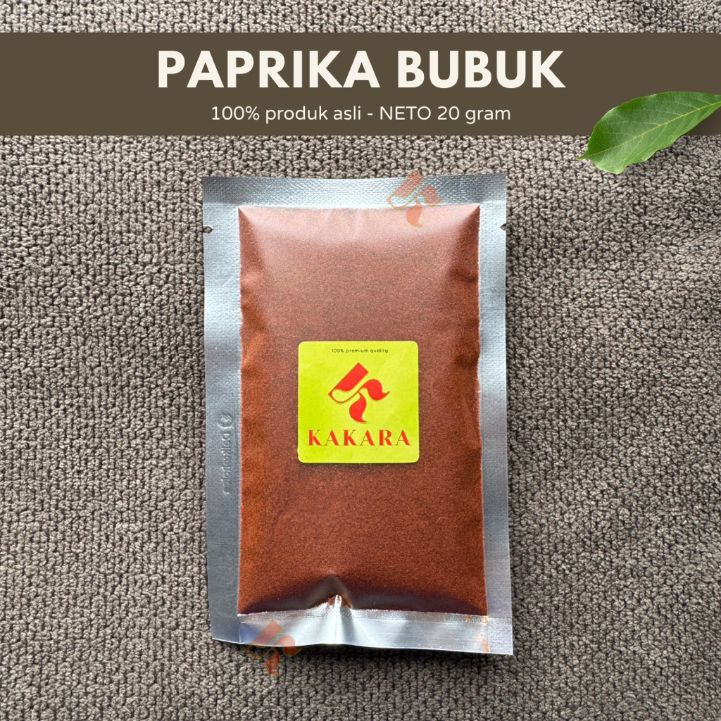 

KAKARA - Paprika Bubuk / Ground Paprika 20 gram bumbu dapur bumbu masak kemasan kecil kemasan sachet
