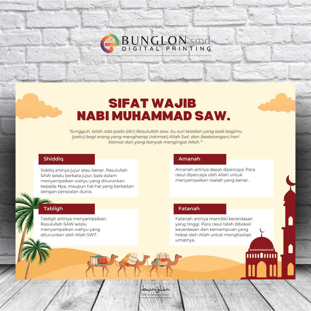 

Poster Sifat Wajib Nabi Muhammad SAW