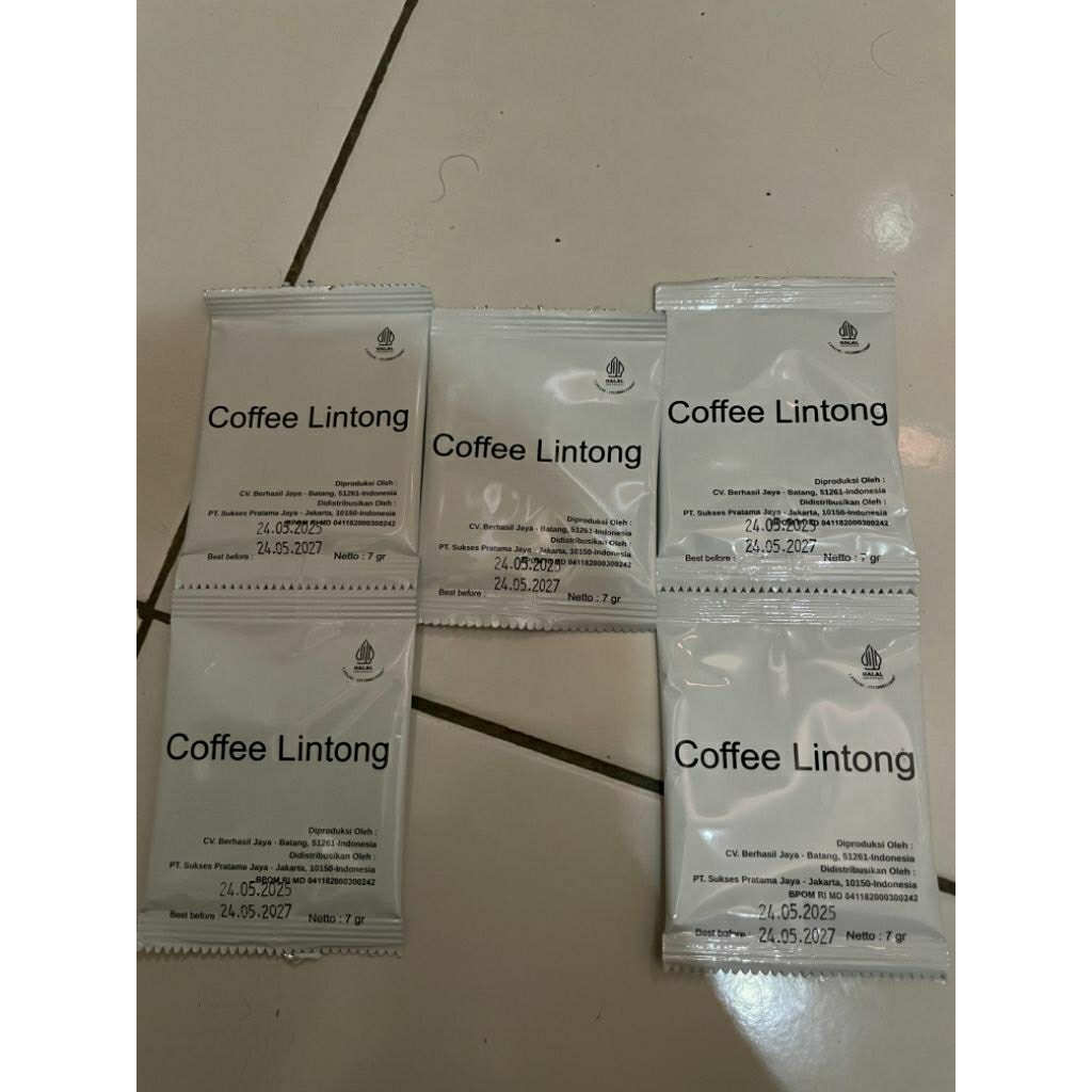 

coffe Lintong bubuk 7gr 1ranceng/5pcs