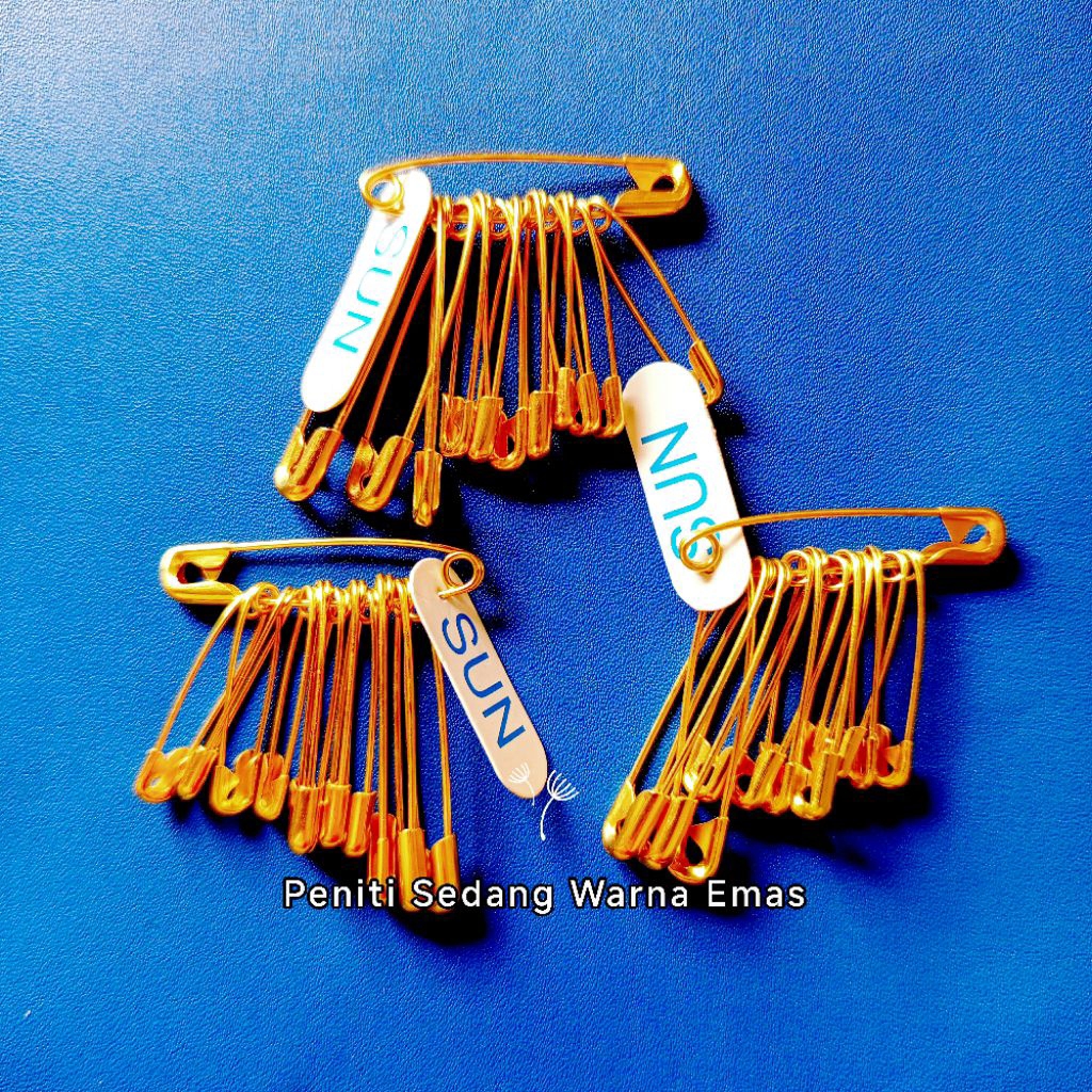 Peniti Sedang Warna Emas