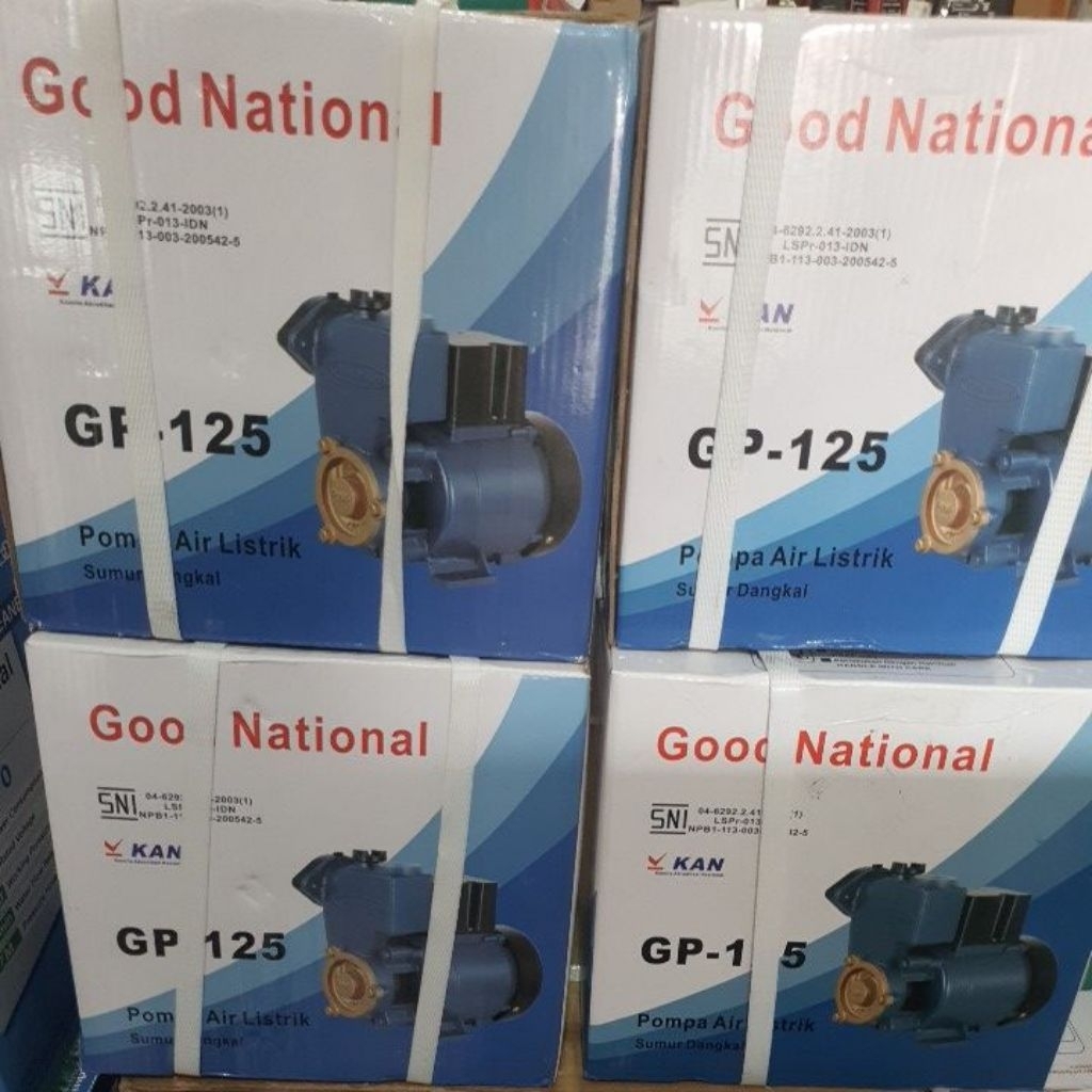 Pompa air nasional gp 125 / MESIN POMPA AIR NASIONAL GP-125 Pompa air sumur dangkal