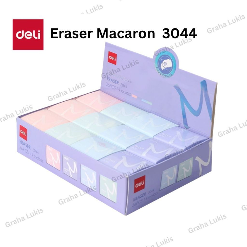 

Deli Eraser Macaron Pastel Colour 3044 - Penghapus Satuan