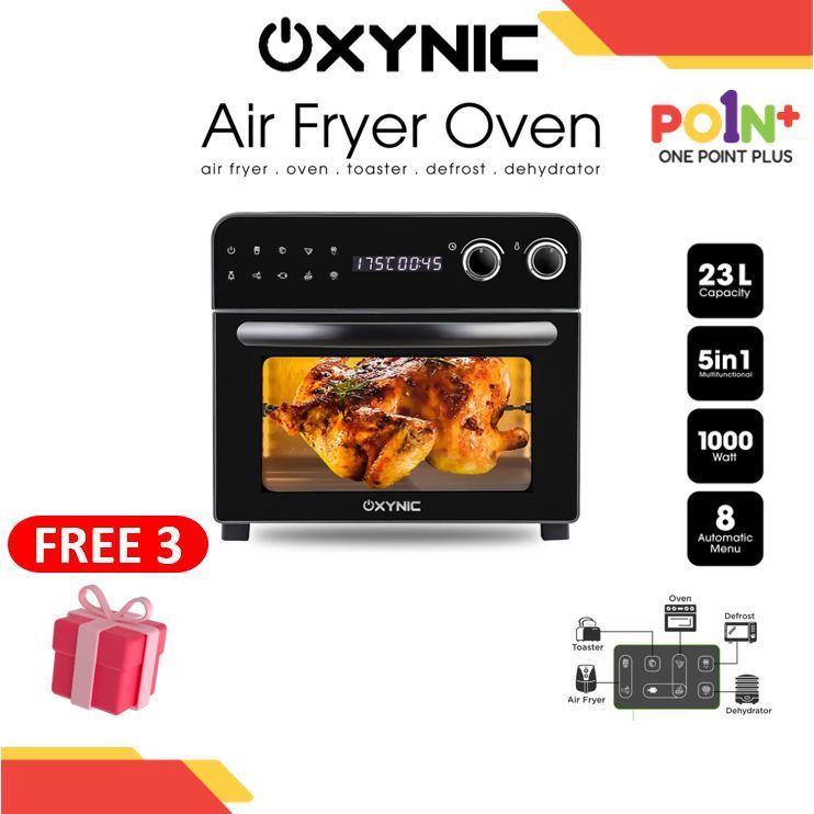 Oxynic Air Fryer Oven Listrik AirFryer Oven Oxynic 23 Liter O2-AFO