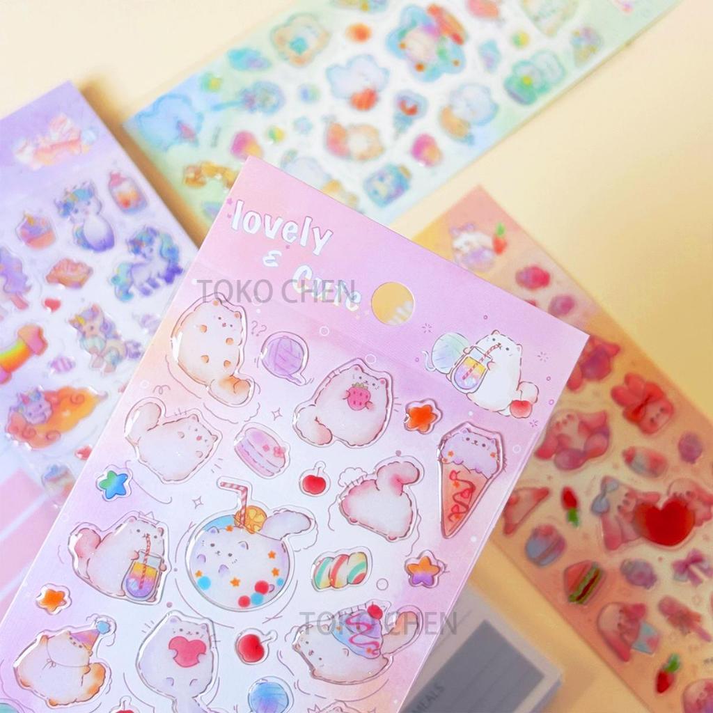 

Sticker sheet berry stickie aesthetic untuk dekorasi scrapbook, deco pola, journaling, phonecase, headphone, stiker aesthetic lucu pink