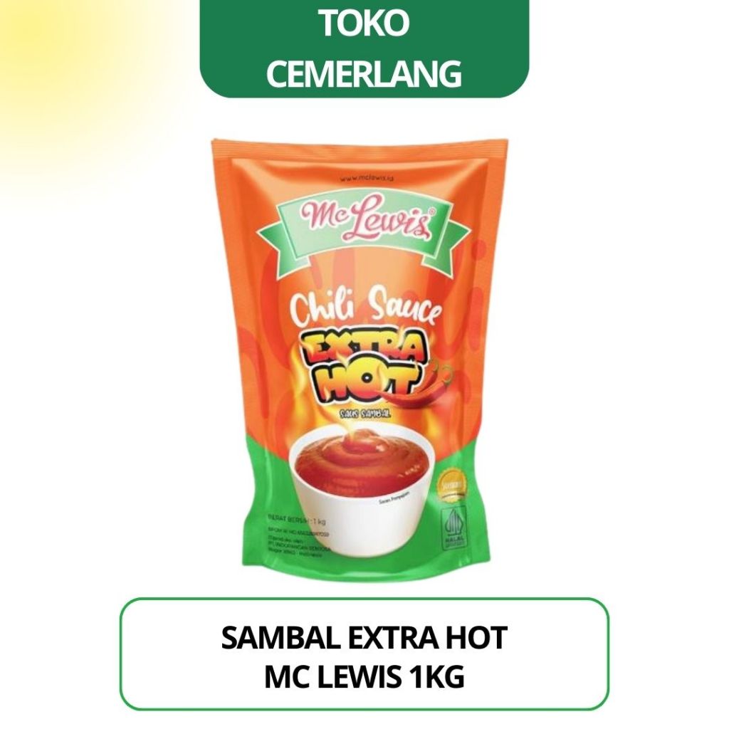 

Saus Sambal Extra Hot Pedas Mc Lewis 1 kg