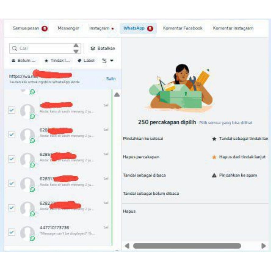 JASA WHATSAPP META SIAP BLAST BERGARANSI