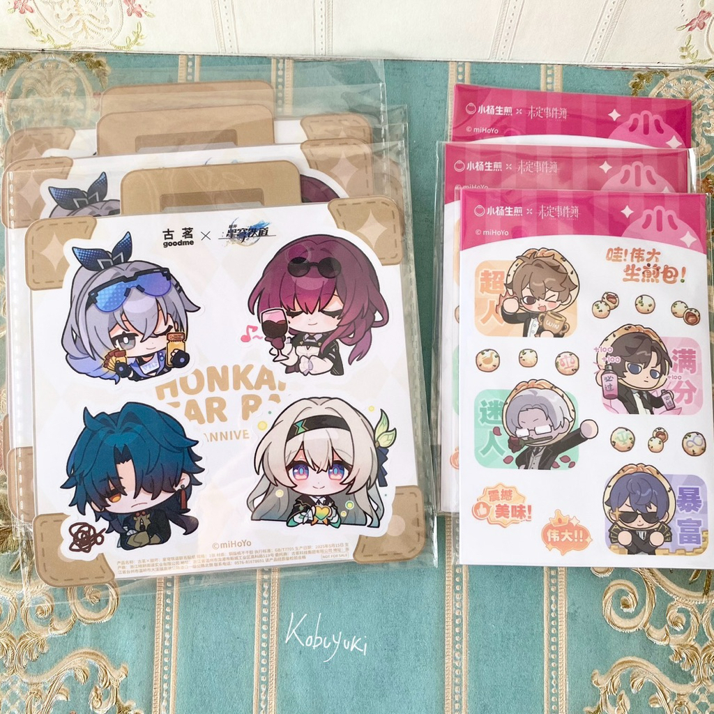 

OFFICIAL Star Rail Tears of Themis sticker collaboration goodme good me stiker original hsr honkaistarrail tot merch merchandise