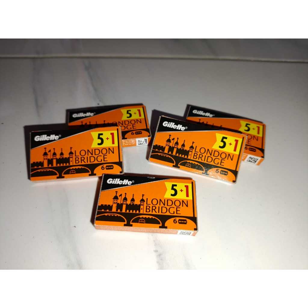 1 PACK ISI 6 PCS Silet London Bridge ECER