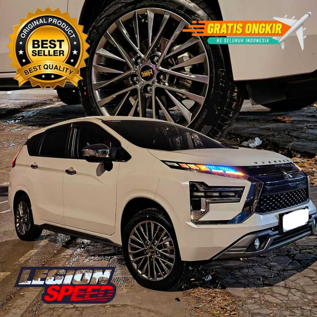 Paketan Velg Dan Ban Mobil XPANDER R17 HSR LONDON Lebar 7 Pcd 5x114 Menggunakan Ban 225 50 R17