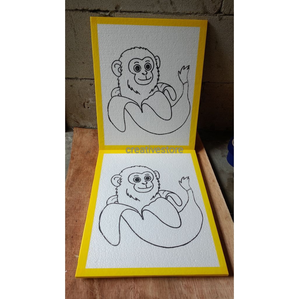 

sterefoam sketsa melukis uk 33cm x 40cm isi 50gambar
