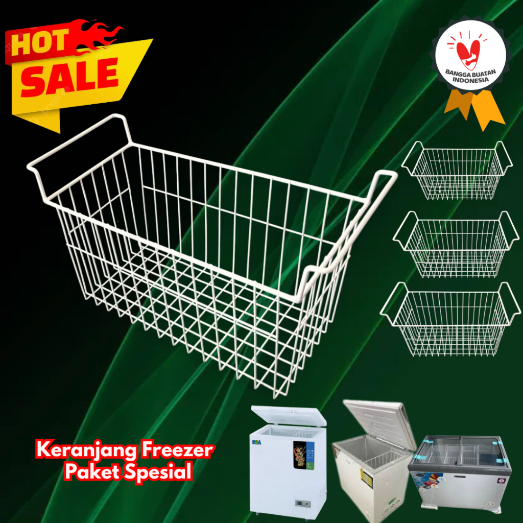 3 pcs Keranjang Freezer Semua Ukuran untuk Es Box dan Es Krim/ keranjang Frezzer Aqua, Artugo, Beko,