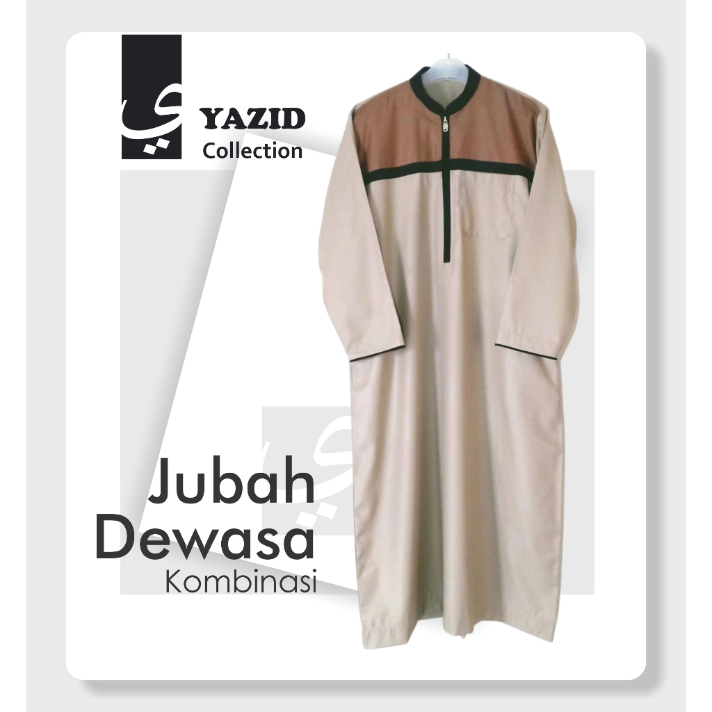 Jubah Pria Kombinasi Depan Matt Toyobo
