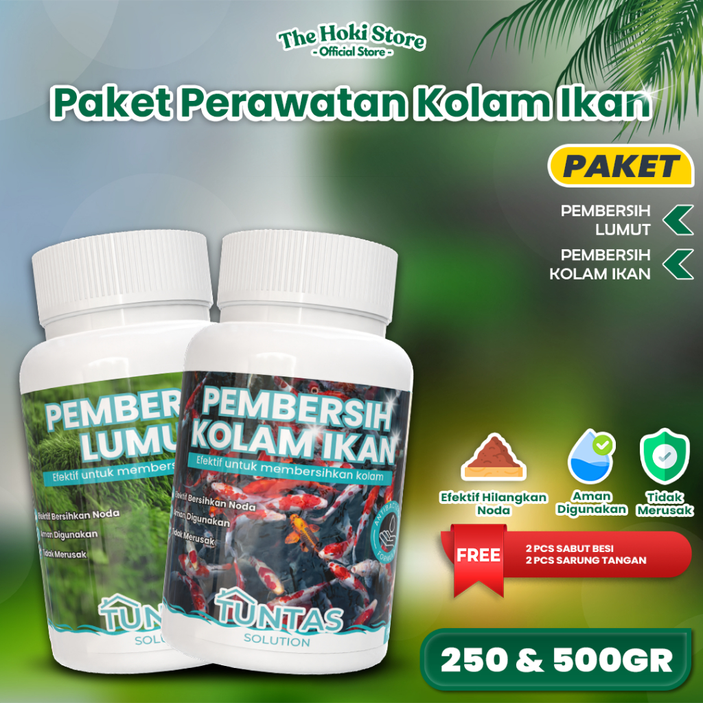 Perawatan Kolam Ikan Penghilang Noda Jamur Pembersih Lumut Kolam Ikan Koi Anti Bakteri