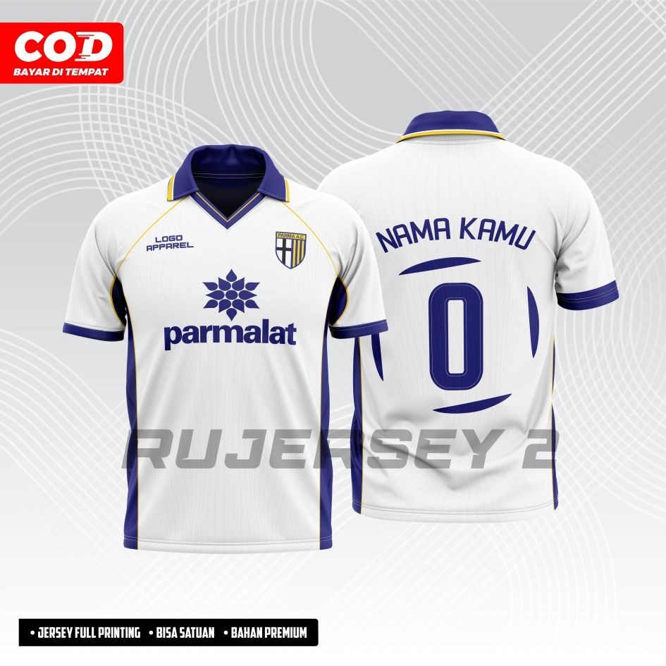 Jersey Parma 1997 Away Retro Full Printing