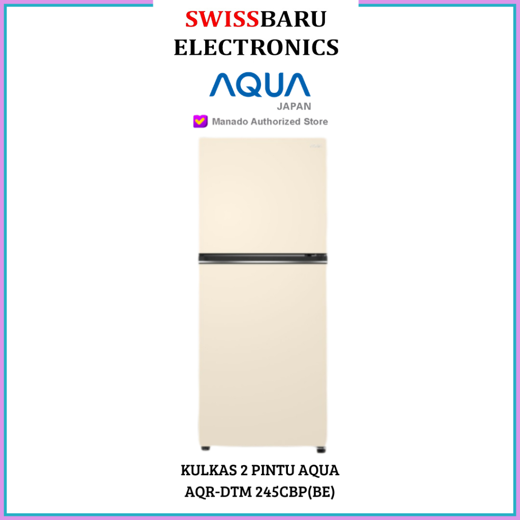 MANADO - KULKAS 2 PINTU AQUA AQR-DTM 245CBP(BE)
