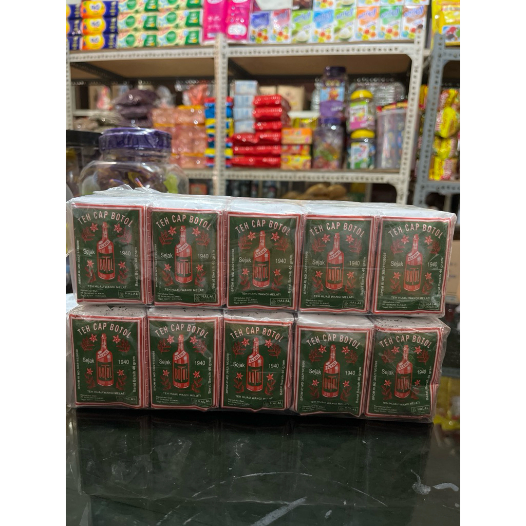 

Teh cap botol hijau / teh hijau wangi melati