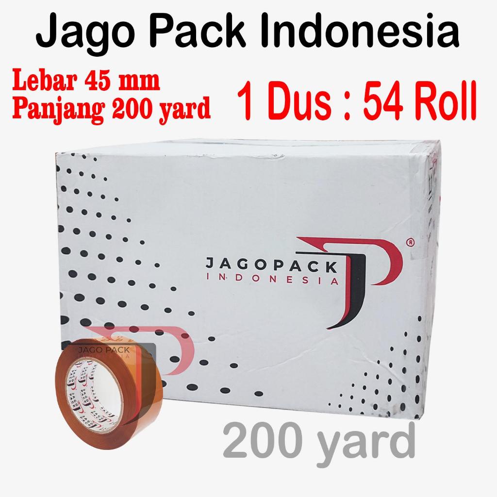 

1 Dus / 54 Pcs - Lakban Coklat 45 x 200 yard - Lakban Packing Paket - Jago Pack Indonesia