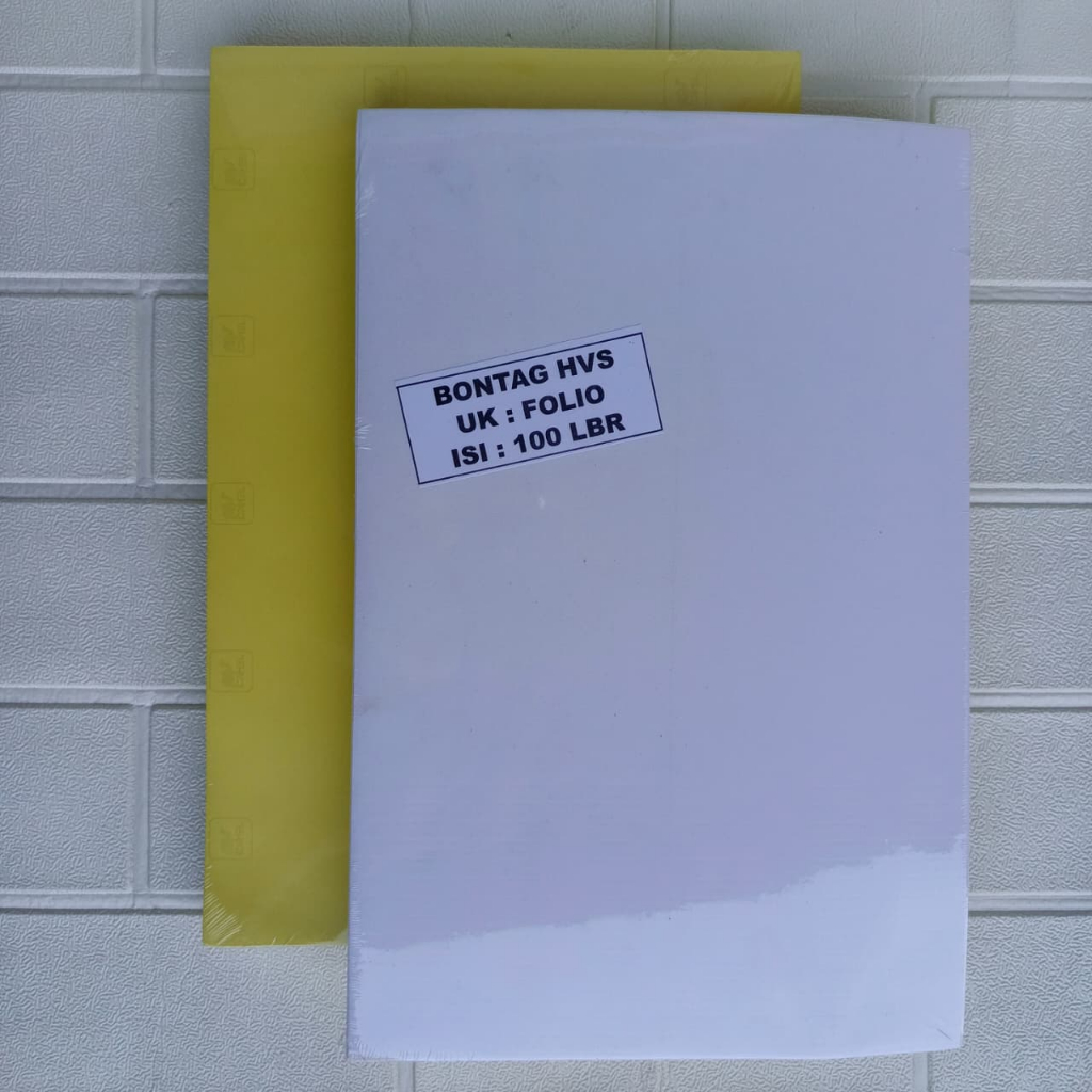 

(1PACK=100 PCS) Kertas Sticker HVS BONTAK Stiker Bontax Doff Camel Ori F4 Laser Inkjet