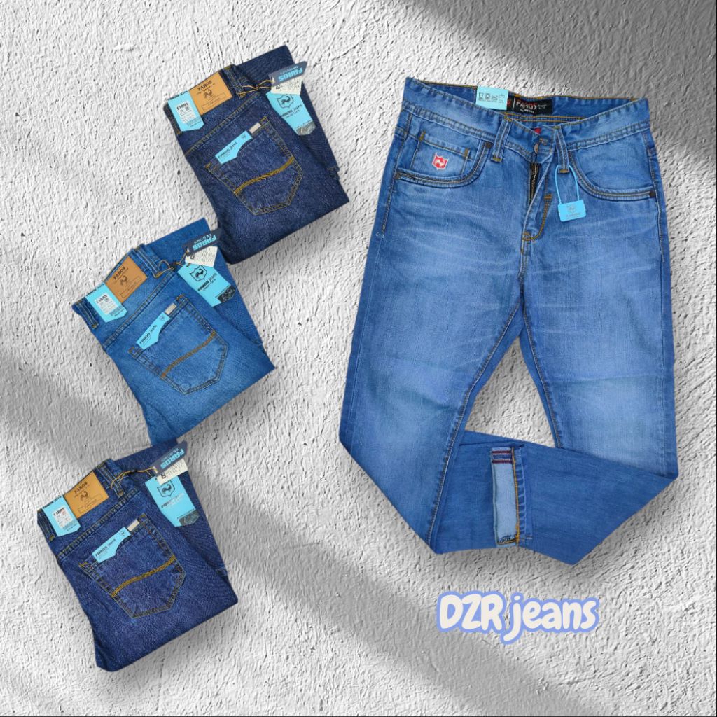 Celana Jeans Premium FAROS Panjang Slim Fit_BahanPremium_viral_celanacowok_celana_pria_brandlocal_lo