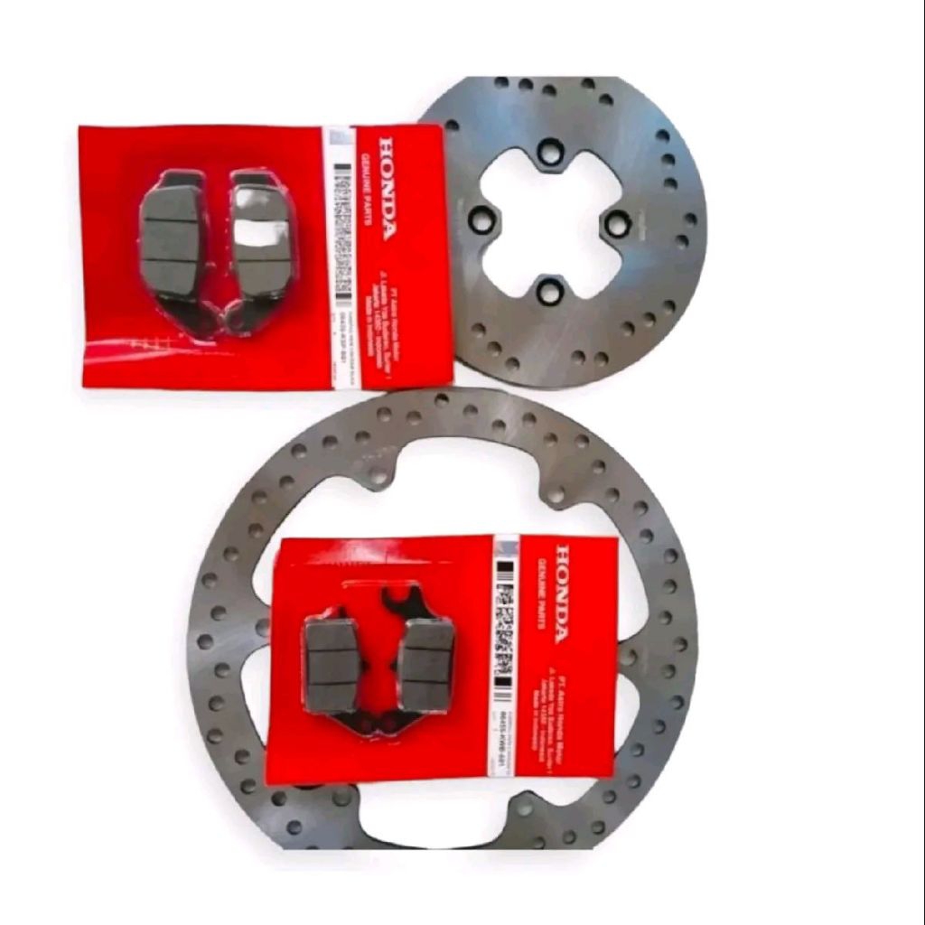 PIRINGAN 1SET CAKRAM DEPAN BELAKANG+KAMPAS REM HONDA SONIC ORIGINAL SUNSTAR (K56) Sparepart Motor Mo