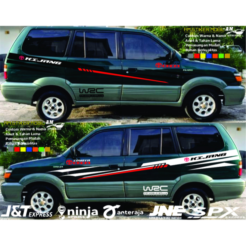 Stiker Mobil Kijang Super Stiker Body Kijang Super Kijang Kapsul Kijang Krista  Stiker Kijang Super 