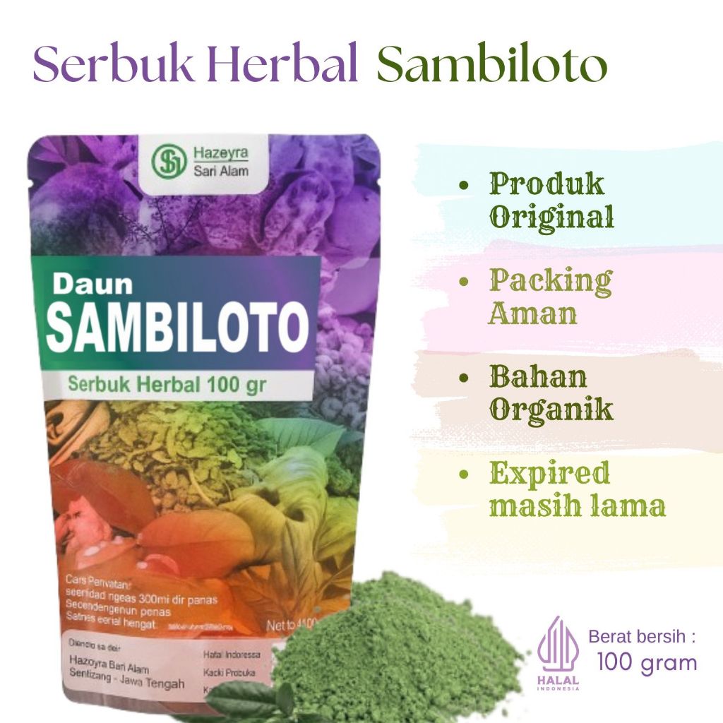

bubuk serbuk daun sambiloto 100gr