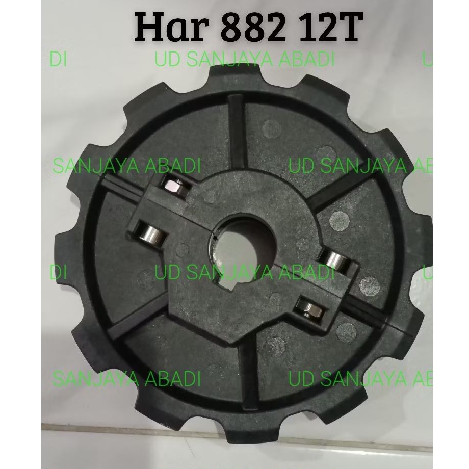 SPROCKET for TABLE TOP CHAIN PLASTIC TYPE 882  12T as 25mm