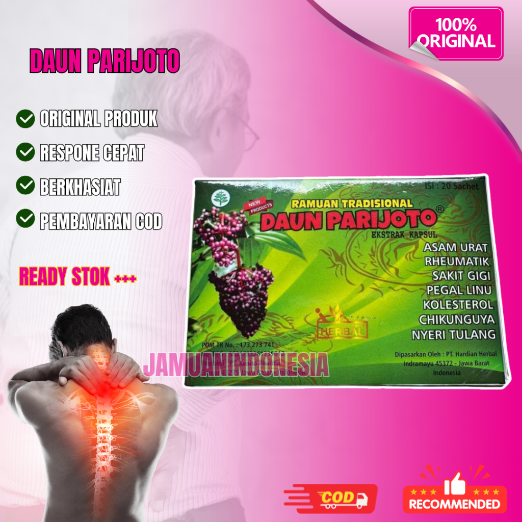 

Kapsul Daun Parijoto Original Asam Urat