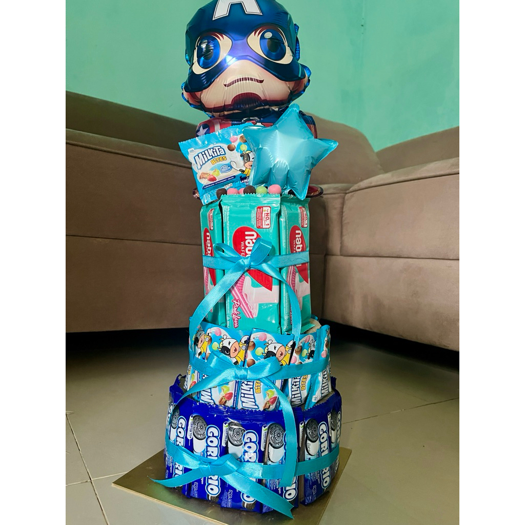 

TOWER SNACK / CAKE TOWER / HAMPERS SNACK ULANG TAHUN ANAK