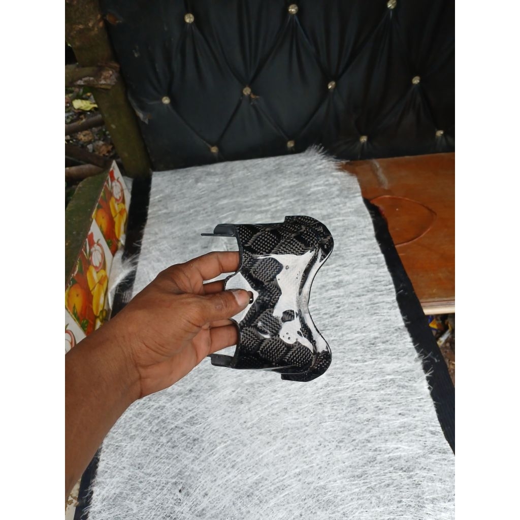 cover side body bawah jok NMAX N-MAX old carbon kevlar asli