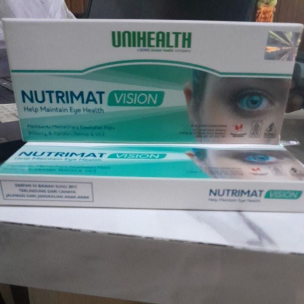Nutrimat Vision Unihealth (nutrasetika untuk membantu menjaga kesehatan mata)