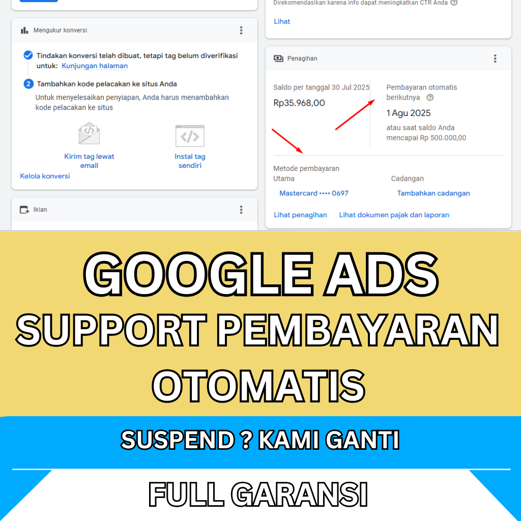 Akun Google Ads Support Pembayaran Otomatis