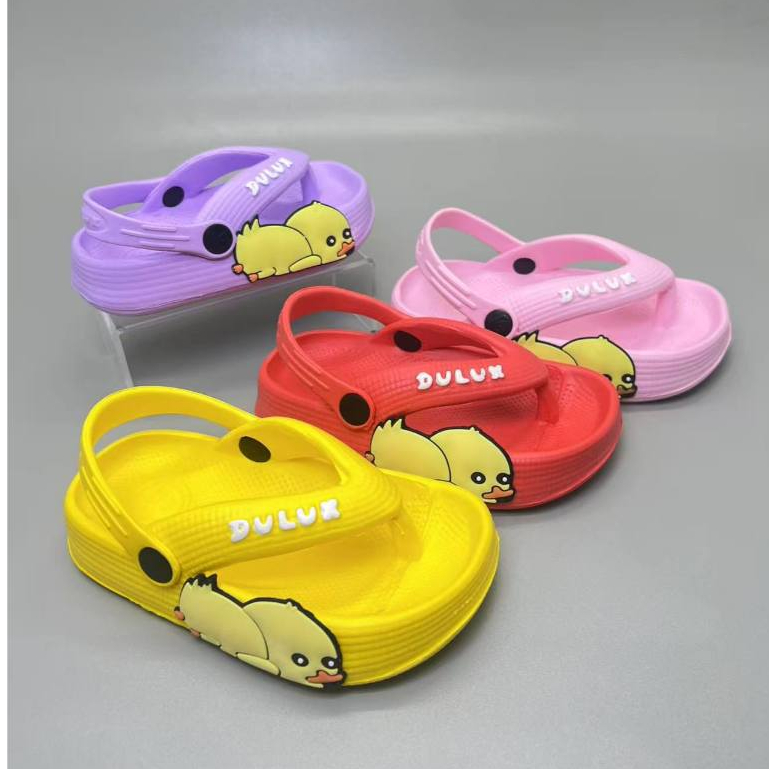 PROMO 9.9 (Size 20-29) Dulux 510 Sandal Anak Perempuan Cewek Karakter Bebek / Sandal Jepit Bayi & Ba