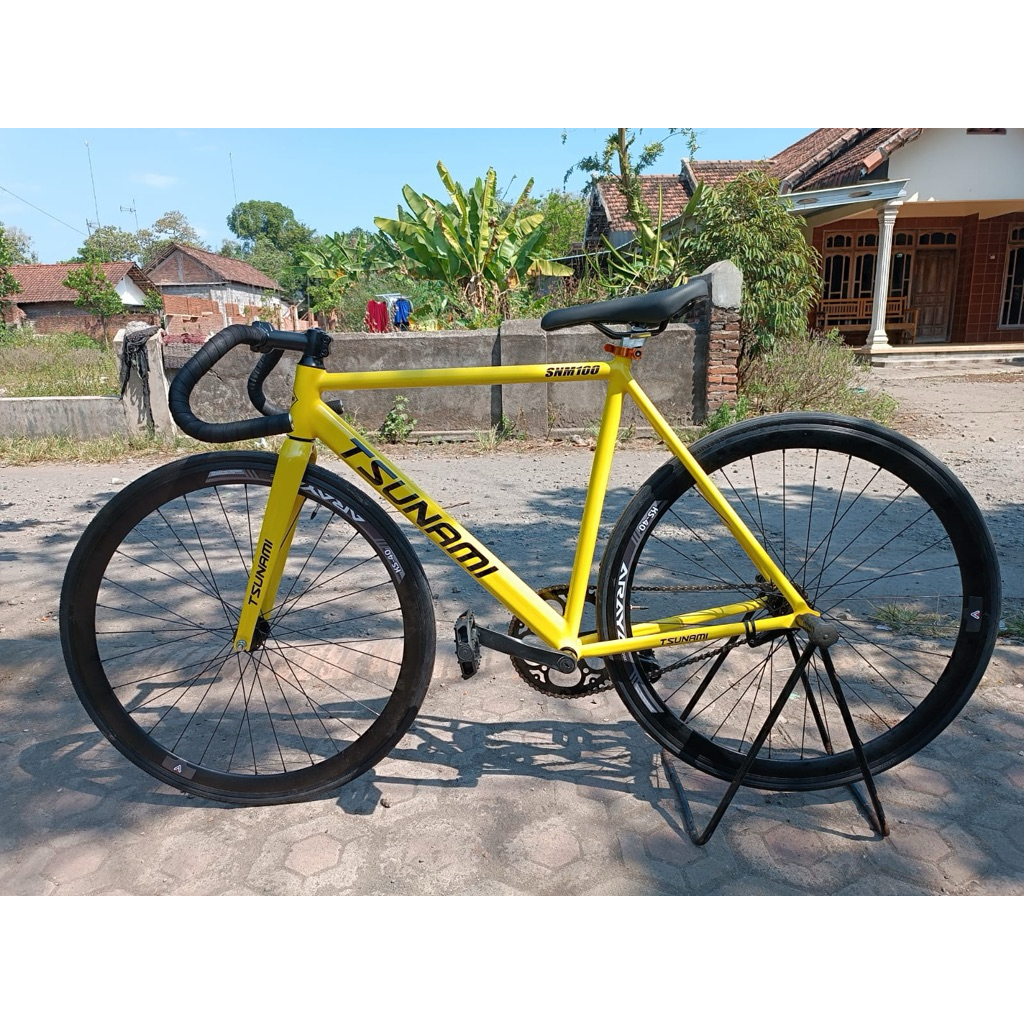 Sepeda Fixie tsunami kuning request