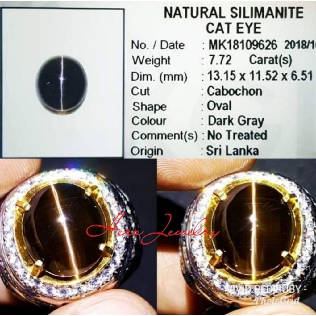 NATURAL CATS EYE SILLIMANITE Ada alexandrite chrysoberyl batu mata kucing emerald beryl zamrud colom