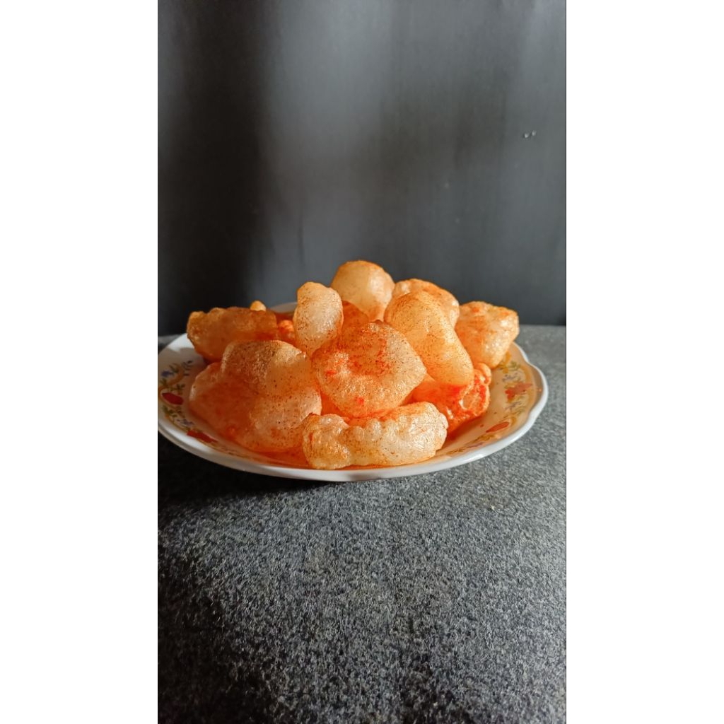 

krupuk kulit 1 toples varian pedas