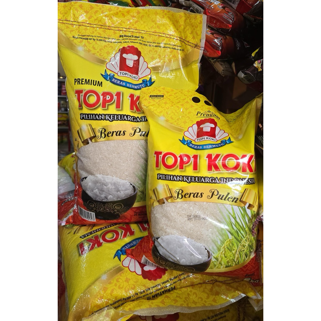 

BERAS TOPI KOKI 5KG/10KG/20KG INSTAN