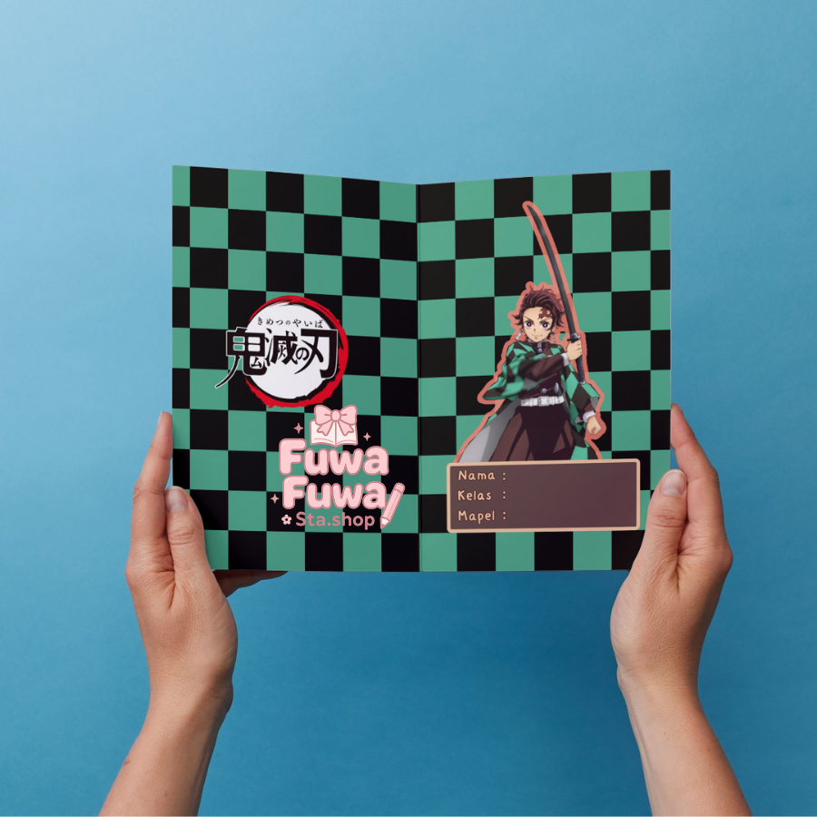 

Sampul Buku Sekolah A5 Motif Lucu Karakter Anime Demon Slayer Tanjiro dkk | Fuwa-Fuwa Sta.shop