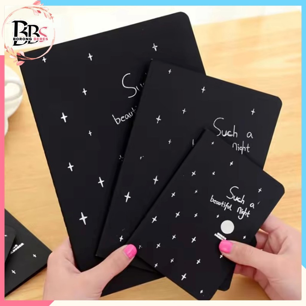 

BORES BUKU TULIS WARNA HITAM ISI 28 LEMBAR BUKU CATATAN KERTAS HITAM UKURAN A6 A5 B5 BLACK PAPER PLAIN NOTEBOOK DIY SCRAPBOOK AGENDA FOTO DIARY KREATIF