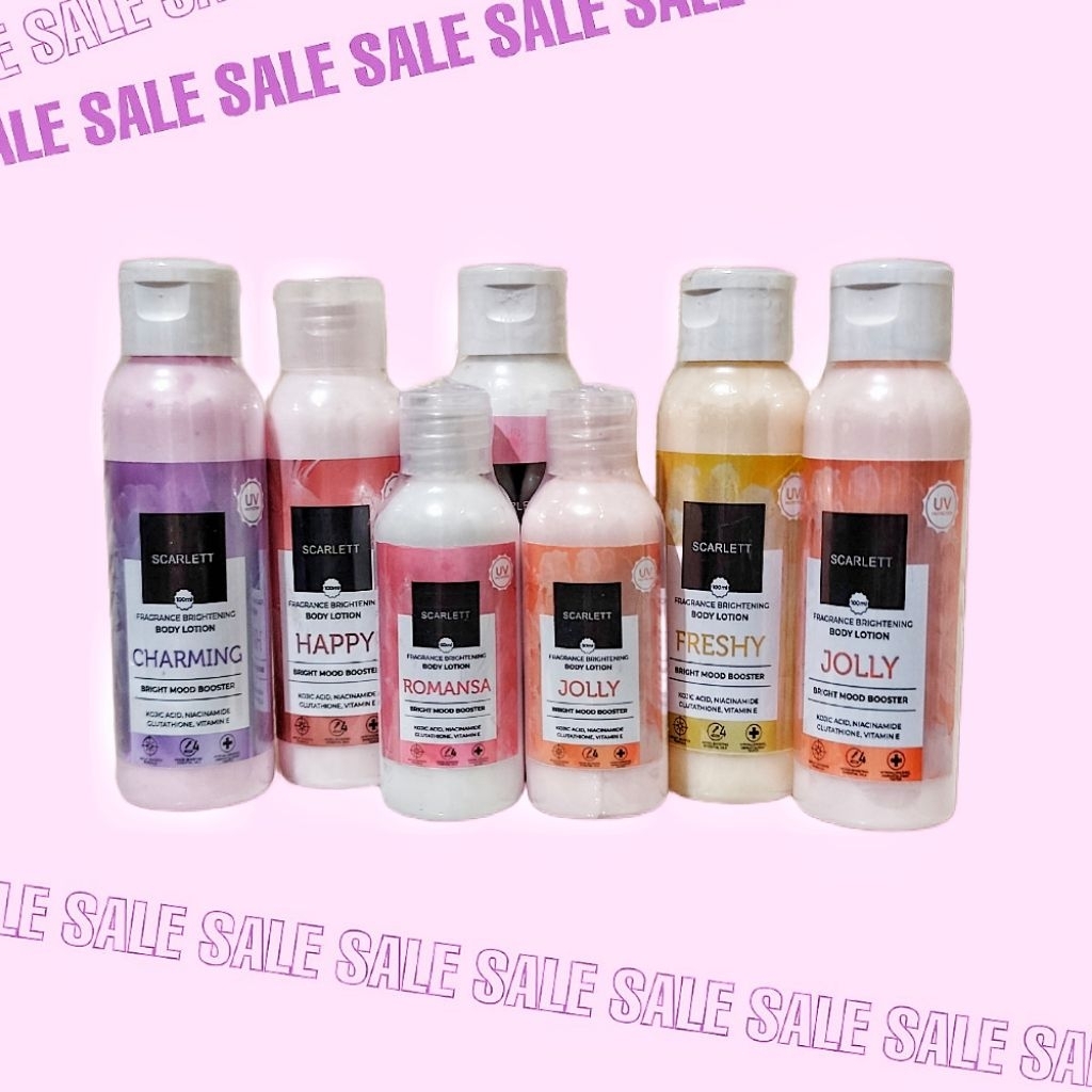 Scarlet body lotion mini 30ml mencerahkan melembabkan kulit