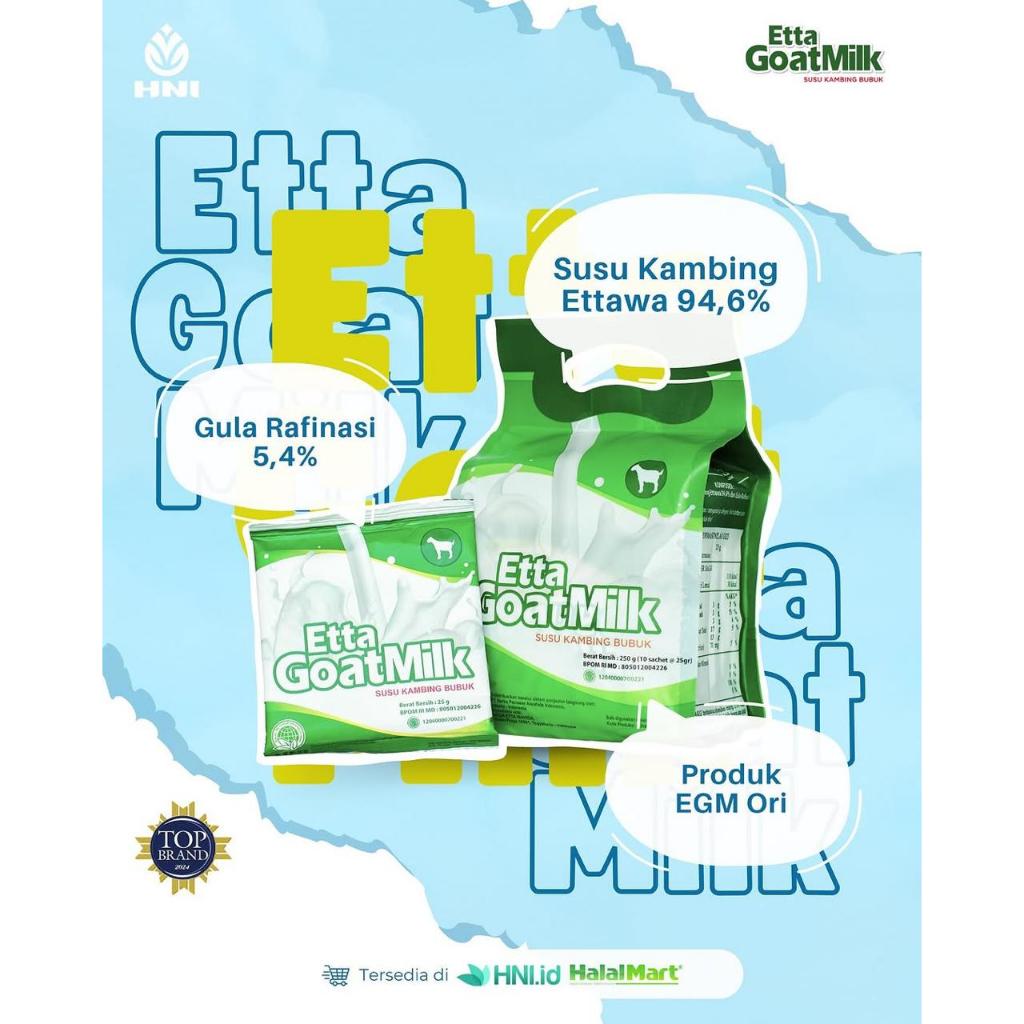 

ETTA GOAT MILK HNI HPAI | Susu Kambing HPAI | Herba Nutrisi Alami Stamina