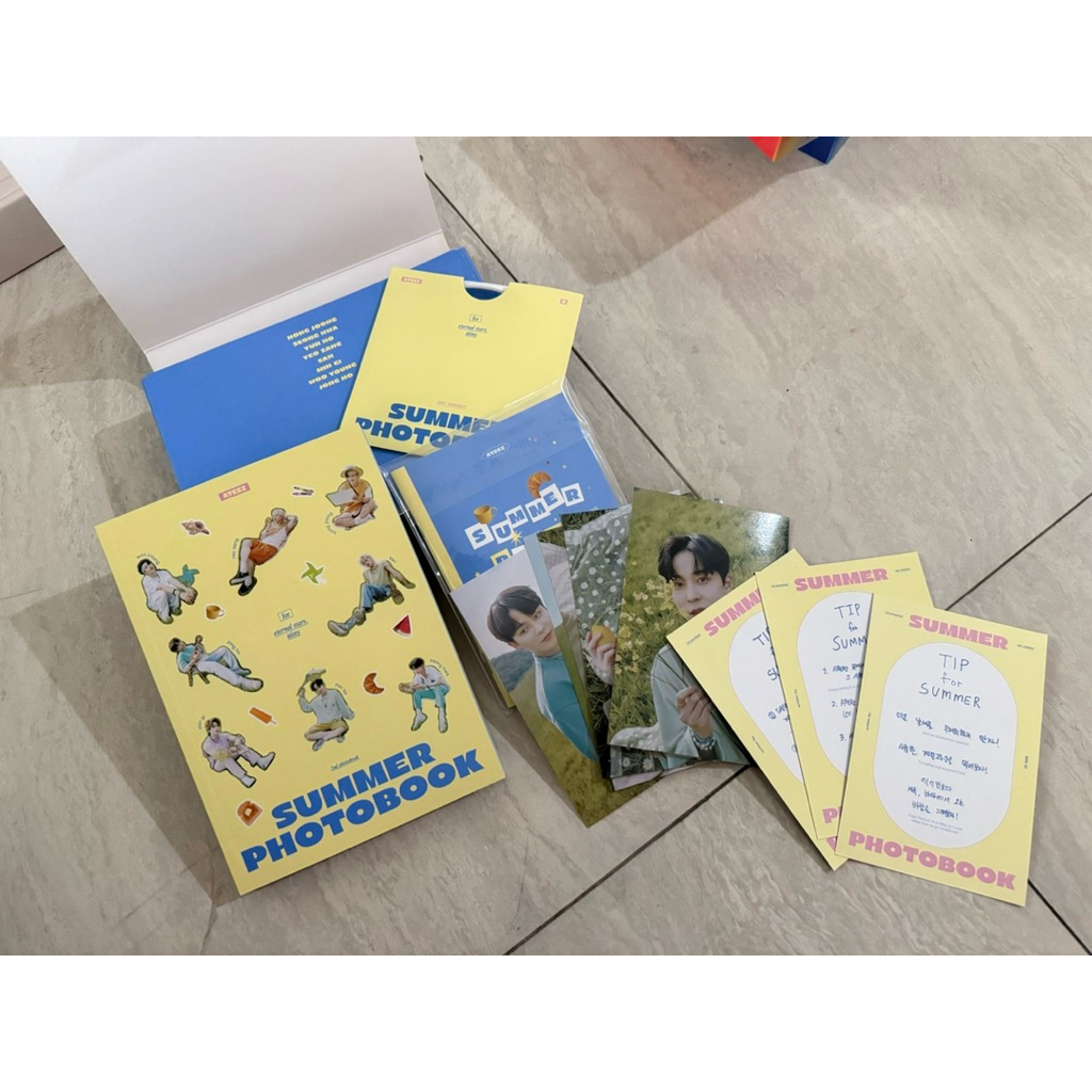ateez summer photobook 2023 hongjoong seonghwa yunho yeosang san mingi wooyoung jongho photocard
