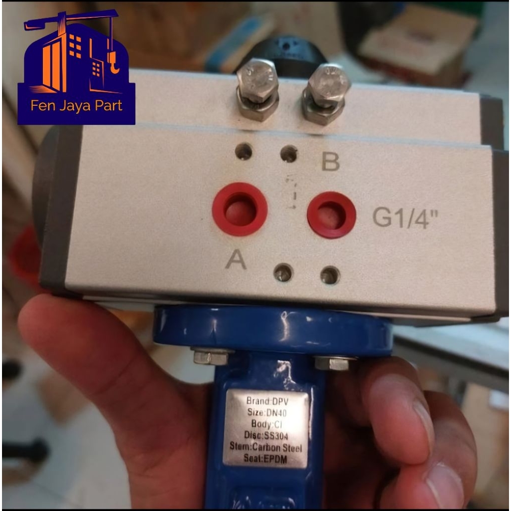 Butterfly Valve PneumaticActuator 6" Inch / Butterfly valve DN 150