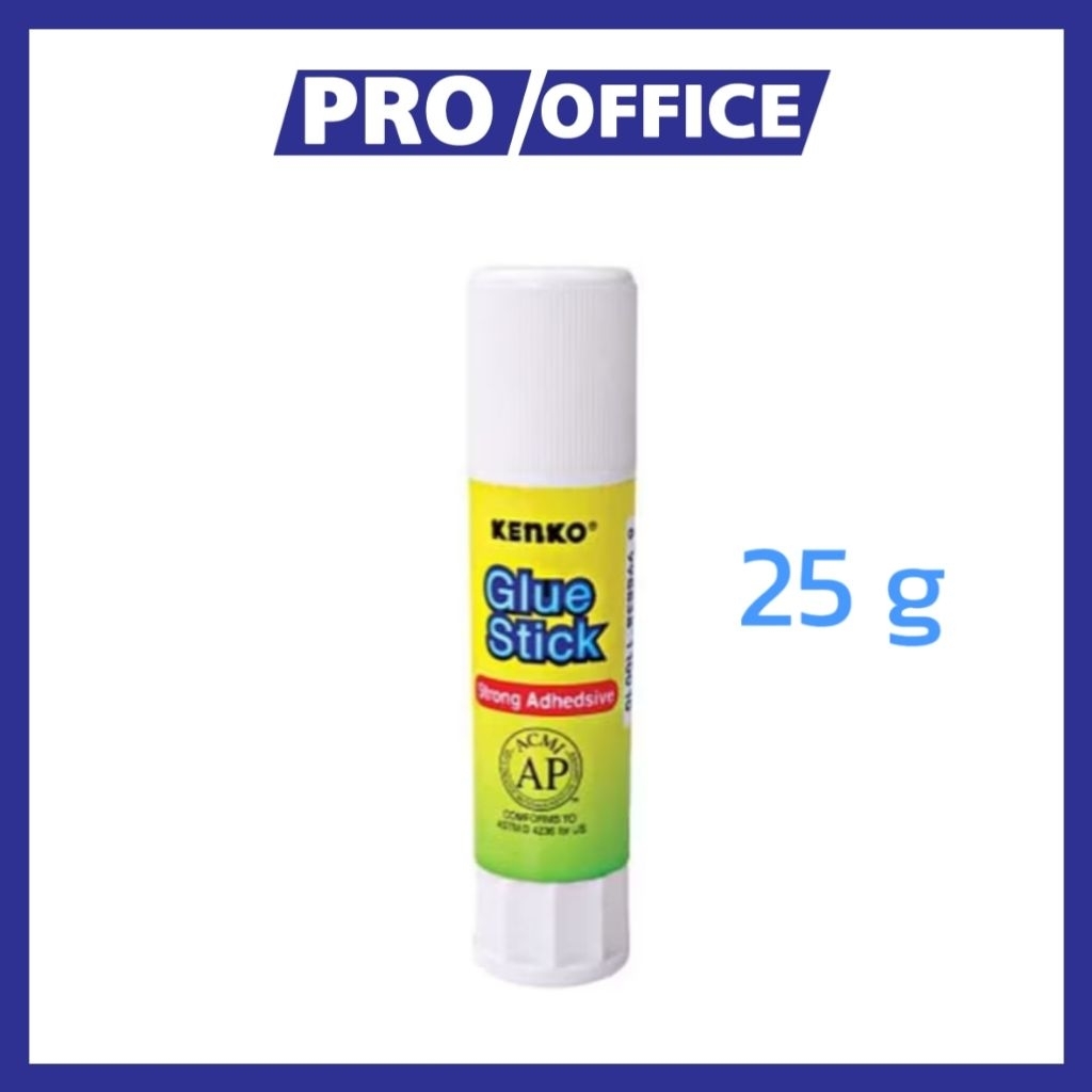 

ProOffice - Kenko Glue Stick 25 Gram (1 Pcs) – Lem Kertas Praktis Sekolah & Kantor